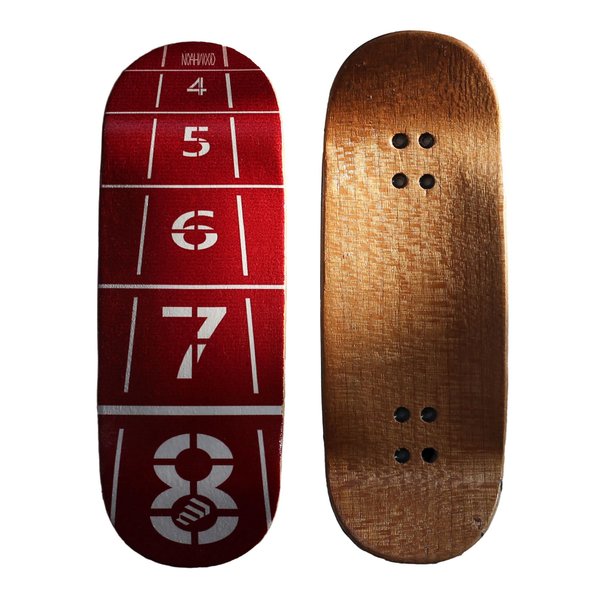 NOAHWOOD Handmade Fingerboard Deck 97.5x35mm 5-Layer Color Maple Pro concave Creative Design Mini Skateboard (Start)