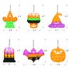 Halloween Party Favors - Halloween Pop Fidget Toys - 24 Mini Pop Bubbles Bulk with Keychain for Kids 4-8 8-12- Stress Relief Sensory Fidget Pack prizes for School Classroom Toddlers Boys Girls