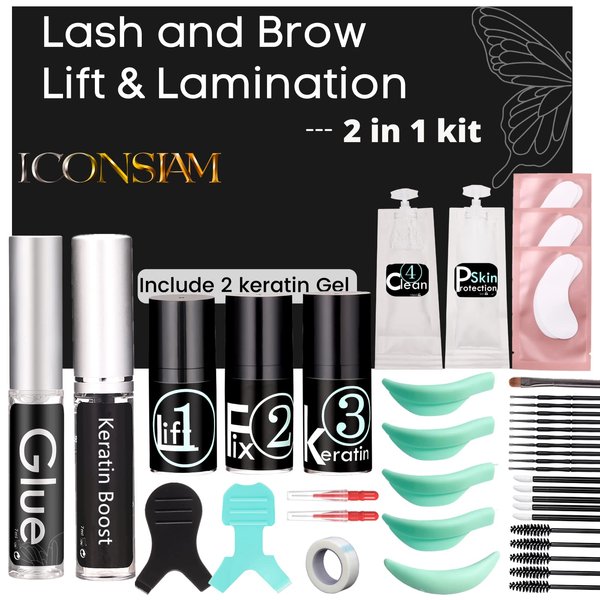 Lash Lift Kit, DIY Lash Lifting At Home, Rapid 5 Mins Eyelash Perming With Serum Care, KERATIN Perm Easy To Curl Lashes up 8 weeks More than 7 Applications (DIY lift kit)