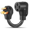 HANNE MEOW NEMA 10-30P to 14-50R EV Charger Adapter Cord: RV EV Camper Conversion Adapter 30 AMP to 50 AMP Perfect Use for Level 2 EV Charging