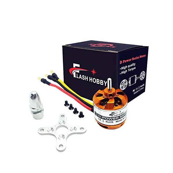 FLASH HOBBY D2826 Brushless Motor 2200KV Outrunner Motor for RC Aircraft Plane Multicopter Drone Fixed Wing Helicopter