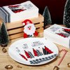100 Pcs Christmas Napkins Bulk Holiday Disposable Paper Guest Hand Towel Christmas Tree Cocktail Napkins Merry Christmas Hand Napkins for Home Kitchen Winter Xmas Party (17.3 x 12.9 Inch Unfolded)