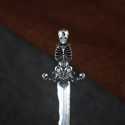 Women Vintage Wicca Hair Stick Hair Pins Long Hair Decoration Halloween Lady Accessories Jewelry (03)