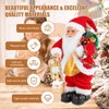Gfilay Christmas Santa Claus Doll Electric Singing Dancing Toy Twisted Electric Santa Claus Stuffed Plush Toy with Lighting Handheld Lamps for Kids Family Xmas Gift Decorations 12"