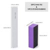 25Pcs 100/180 Grit Nail Files with 10Pcs 60/100 Grit Nail Buffer Blocks for Natural and Acrylic Nails