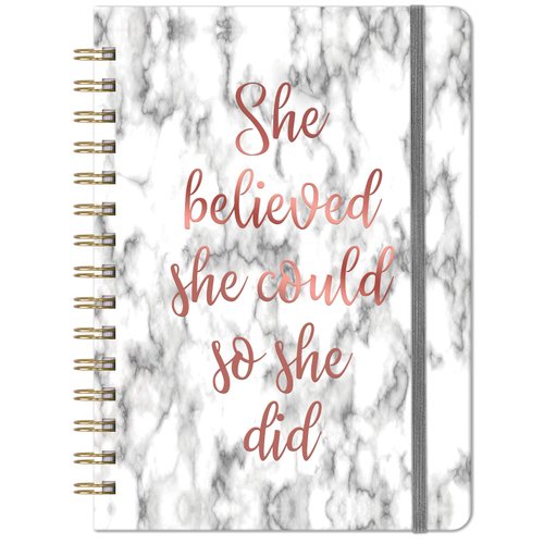 Frasukis Ruled Notebook/Journal - Spiral Notebook with Premium Thick Paper, 8.5" X 6.4", College Ruled Spiral Notebook, Waterproof Hardcover, Perfect for Daily