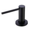 TUTEW Built in Sink Soap Dispenser, Kitchen Sink Soap Dispenser, Lotion Dispenser for Kitchen Sink, Matte Black Stainless Steel Pump Head,Sink Soap Dispenser with 17OZ Bottle