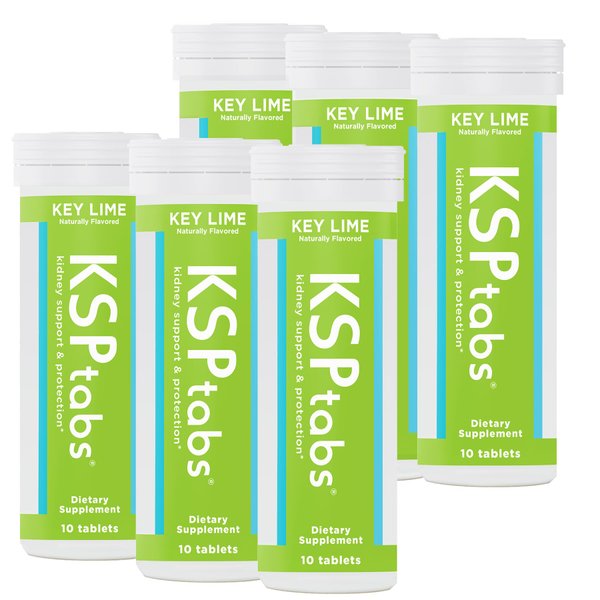 KSPtabs Hydration & Kidney Health Tablets - Key Lime - 6 Pack