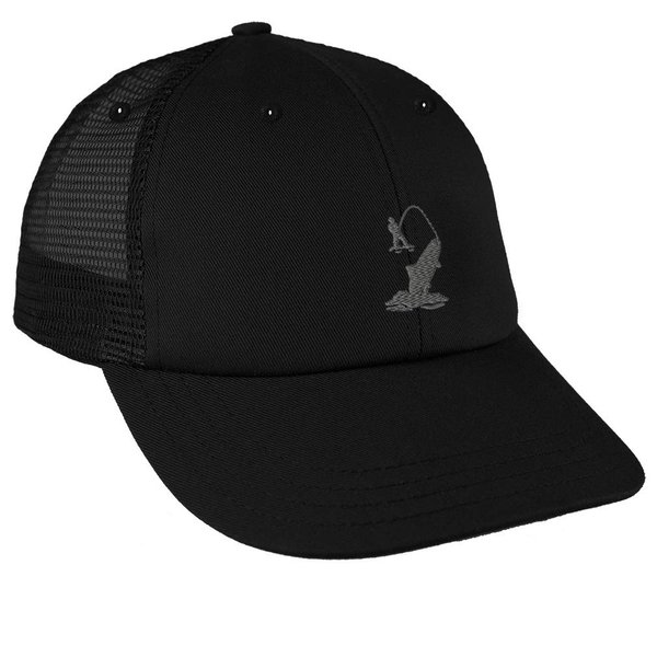 Trucker Hat Baseball Cap Man Fishing and The Fish B Embroidery Cotton Dad Hats for Men & Women Snapback Black Design Only
