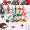 Morcheiong 10/20 Pieces Merry Christmas Rubber Bracelets Silicone Wristbands for Holiday Party Goodies Bags Stuffers Filler Favors Classroom Prizes School Class Exchange Supplies (10)