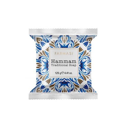 FARMASi Traditional Soap, Face and Body Cleansing and Hydrating Soap Bar, for Man and Women, Keeps Skin Clean, Smooth, & Moisturized, 4.41 oz. / 125 gr (Hammam Traditional)
