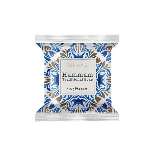 FARMASi Traditional Soap, Face and Body Cleansing and Hydrating Soap Bar, for Man and Women, Keeps Skin Clean, Smooth, & Moisturized, 4.41 oz. / 125 gr (Hammam Traditional)