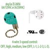 Cenipar ZE-268s6 Ceiling Fan Switch Zing Ear Bronze Pull Chain 3 Speed 4 Wire (2 Pack) for Ceiling Fans, Wall Lamps, Cabinet Light