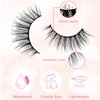 Cat-Eye Lashes Wispy Eyelashes 15mm Fox Eye Lashes Angel Wing Lashes Faux Mink False Eyelashes Natural Look 5 Pairs pack (5P-B27)