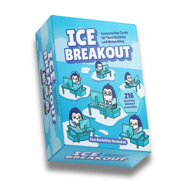 Conversation Cards for Team Building and Networking | Fun Icebreaker Games for Work | Conversation Starter for Networking Events | in-Person and Virtual Team Building Games & Activities