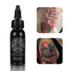 JimKing 30ml Tattoo Ink, Tattoo Color Supply, Black Pigment Natural Plant Tattoo Ink for Permanent Makeup Tattoos (Black)