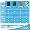AIDEA-Brite Non-Scratch Scrub Sponge-24Count, Sponges for Dishes, Sponges Kitchen, Cleaning Sponge, Cleans Fast Without Scratching, Stands Up to Stuck-on Grime, Cleaning Power for Everyday Jobs