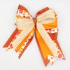 Orange, Red & Yellow Fall Leaves Equestrian Hair Bows-Available on French Barrette, Alligator Clip (French Barrette)