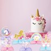 Chilfamy Unicorn Birthday Decorations, 9Pcs Rainbow Unicorn Honeycomb Centerpieces Party Table Decors for Kids Girls Baby Shower Birthday Party Supplies