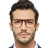 MARE AZZURO Men's Stylish Oversized Reading Glasses 2 75 with Spring Hinge Fashion Readers for Reading