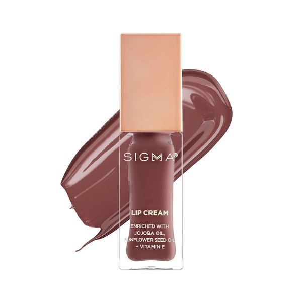 Sigma Beauty Lip Cream – Professional Liquid Lipstick Cream with an Ultra-Hydrating Formula and a Lustrous, Creamy Finish - Long Lasting, Lightweight & Non-Sticky Lip Creme (Dapper)