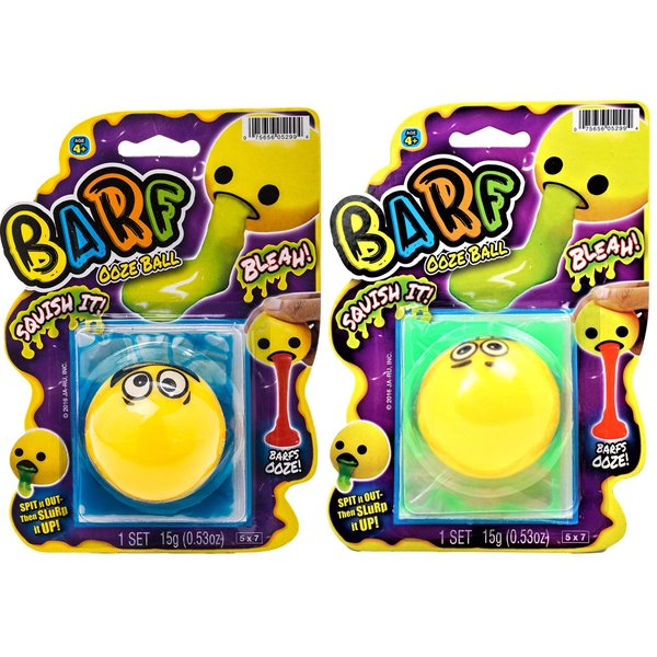 JA-RU Barf Slime Toy Squishy Stress Balls for Kids (2 Fidget Ball Assorted) Throw Up Vomit Slime Balls. Anti Stress Squeeze Toy. Funny Pranks Party Favors Easter Egg Fillers. 5299-2p