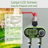 Yardeen 2 Outlet Garden Digital Electronic Water Timer Irrigation Controller for Garden Yard, Green