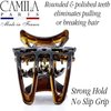 Camila Paris NV73 French Hair Claw Clips for Women - 3 inch Jaw Fashion Durable Styling Accessories, Strong Hold No Slip Grip, Made in France, Tortoise