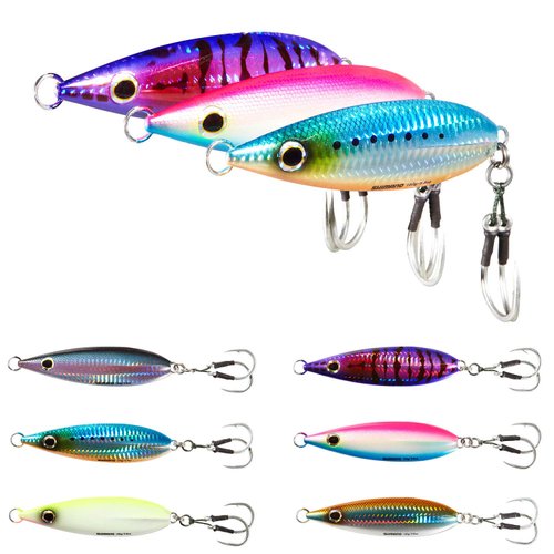 Shimano Butterfly Flat-Fall Fishing Jig; 80G; Pink Blue