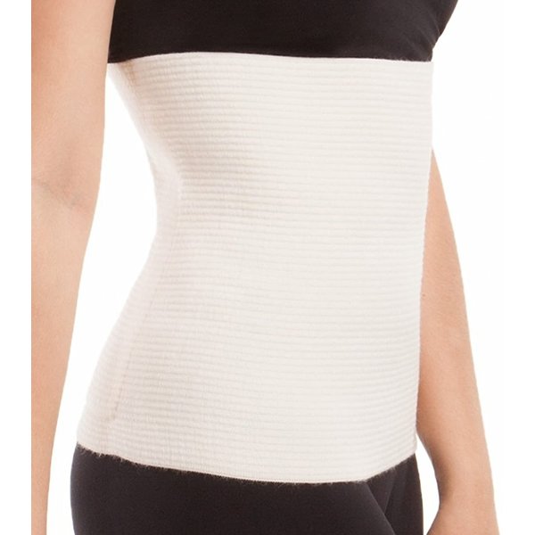 Unisex Wool Warming Support Abdominal Binder, Natural Therapeutic Warmth w/ 80% Wool, Small