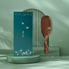 TAN MUJIANG Wooden Hair Brush for Women Scalp Massage Anti-static Peacock 1pc