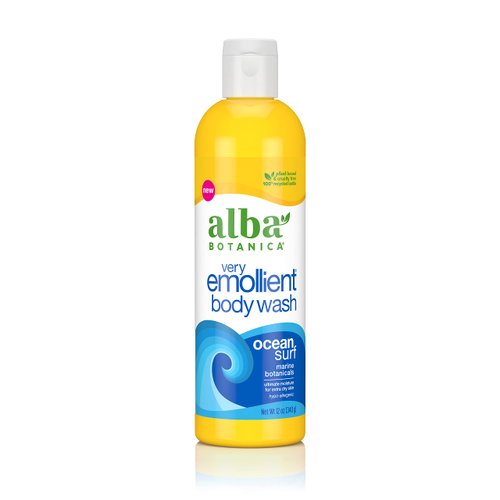 Alba Botanica Very Emollient Body Wash, Ocean Surf, 12 Oz