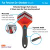 Hartz Groomer's Best Fur Fetcher De-Shedder Dog Brush,Black