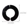 Lurrose Neck Strips Salon Hair Cutting Collar Silicone Rubber Neck Wrap Guard Neck Shield Shawl Barber Styling Cape Barber Supplies for Haircut Hair Dye Black Hair Dye Cape