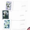 The Best Card Company - 10 Sympathy Thank You Cards (4 x 5.12 Inch) - Boxed Flower Condolence Gratitude - Blooming Memories M6598STG-B1x10