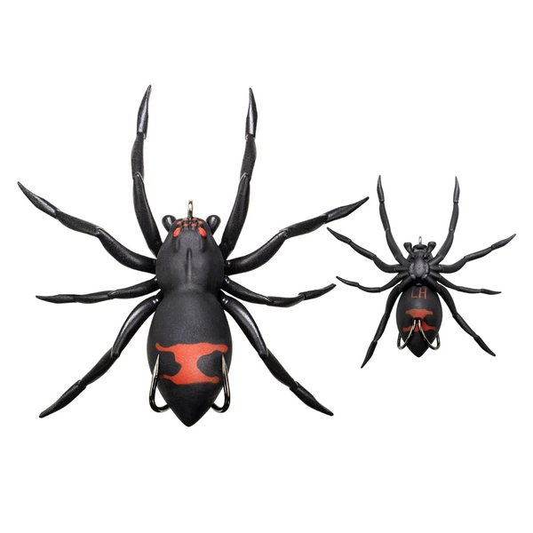LUNKERHUNT Phantom Spider Lure for Bass Fishing (2.5 Inch) | Topwater Spider Fishing Lure with Natural Walking Action | Soft Hollow Body Weedless Hooks for Trout and Pike
