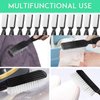 24 Pcs Handle Grip Nail Brush, HOFASON Hand Fingernail Cleaner Brush Manicure Tools Scrub Cleaning Brushes Kit for Toes and Nails Women Men (Black)