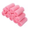 Foam Sponge Hair Rollers,12pc Soft Sleeping Hair Curlers Flexible Hair Styling Curlers Sponge Curlers Professional Home Salon Portable Soft Hair Curler Tool for Hair Styling (Pink)