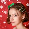 4 Pcs Christmas Hair Clips for Women Rhinestone Hairpin Christmas Baby Santa Hair Clip Set Holiday Christmas Hair Accessories Festive Gift