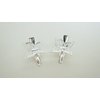 Generic 2 extra small silver butterfly metal alligator hair clip for fine thin hair
