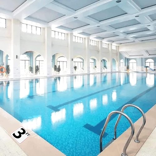 Swimming No Diving Shallow Water Pool Warning Stickers Pools Safety Marker 6 Pieces No Diving Safety Stickers 6 In with Vinyl Depth Markers Pool Warning Sticker