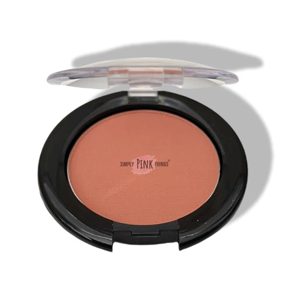 SIMPLY PINK THINGS Beauty Hue Pressed Blush (CORAL) (5g, 0.18oz.), Paraben Free, Talc Free, Vegan, Natural and/or Organic Ingredients