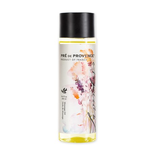 Pre de Provence Provincial Collection Lavender Oil Infused, Luxurious & Soothing, Massage Oil, 8.4 Fl Oz