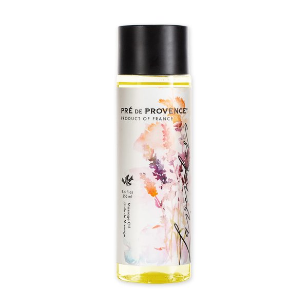 Pre de Provence Provincial Collection Lavender Oil Infused, Luxurious & Soothing, Massage Oil, 8.4 Fl Oz
