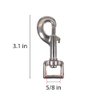 Paracord Swivel Snap Hook with Silver Finish – Choose from 5/8”, 3/4", and 1” Size – Packs of 5, 10 and 20 – Perfect for Paracord Keychain, Lanyard, Pet Leash, and More