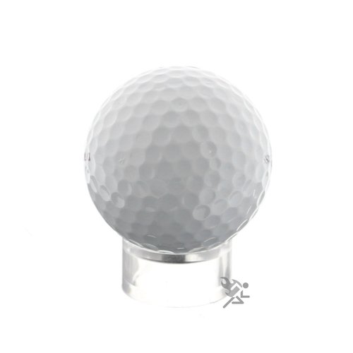 OnFireGuy Clear Round 1-1/4" Beveled Ring Display Stand Pedestal for Golf Balls Decorative Eggs, 50 Pack