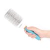 Round Hair Brush Moroccan Oil Hair Brush Aluminum Tube Roller Comb Round Hairdressing Comb Hair Styling Comb Hairstyle Tool 53#