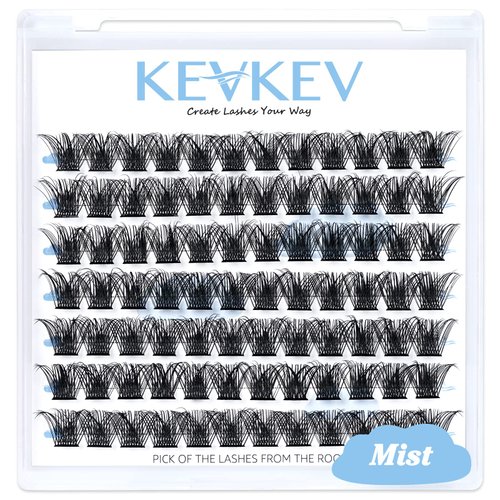 Lash Clusters 84 Pcs Cluster Lashes Eyelash Clusters DIY Cluster Eyelash Extensions Individual Lashes Soft and Comfortable (Mist,C-12mm)
