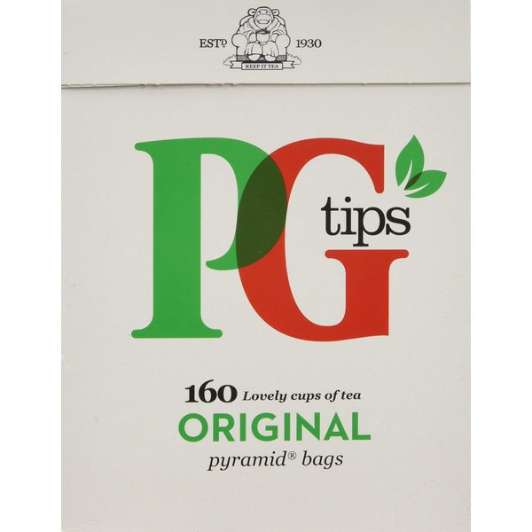 PG Tips, Pyramid Tea Bag, 160 Count Boxes