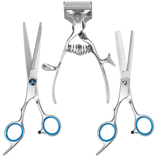 PIAOPIAONIU Manual Clippers Haircut Old Fashion Hand Hair Clipper With 2 Hair Cutting Scissors,Portable Hand Push Haircut Low Noise Non-Electric Hair Cutter for Hair Removal